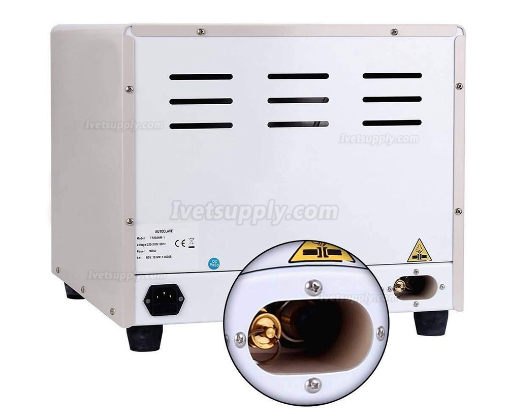 18L Autoclave Sterilizer Vacuum Steam TR250N for Veterinary / Lab / Dental